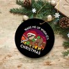 Wake Me Up When It's Christmas Sloth Ornament| OrnamentallyYou - 4 of 4