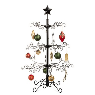 Best Choice Products 3ft Wrought Iron Ornament Display Christmas Tree w/ Easy Assembly, Stand - Black