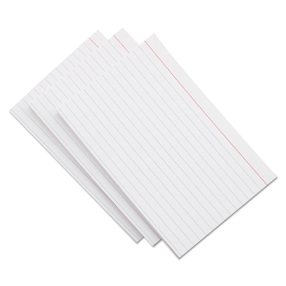 UPC 087547472552 product image for Universal Ruled Index Cards, 5 x 8, White, 500/Pack | upcitemdb.com