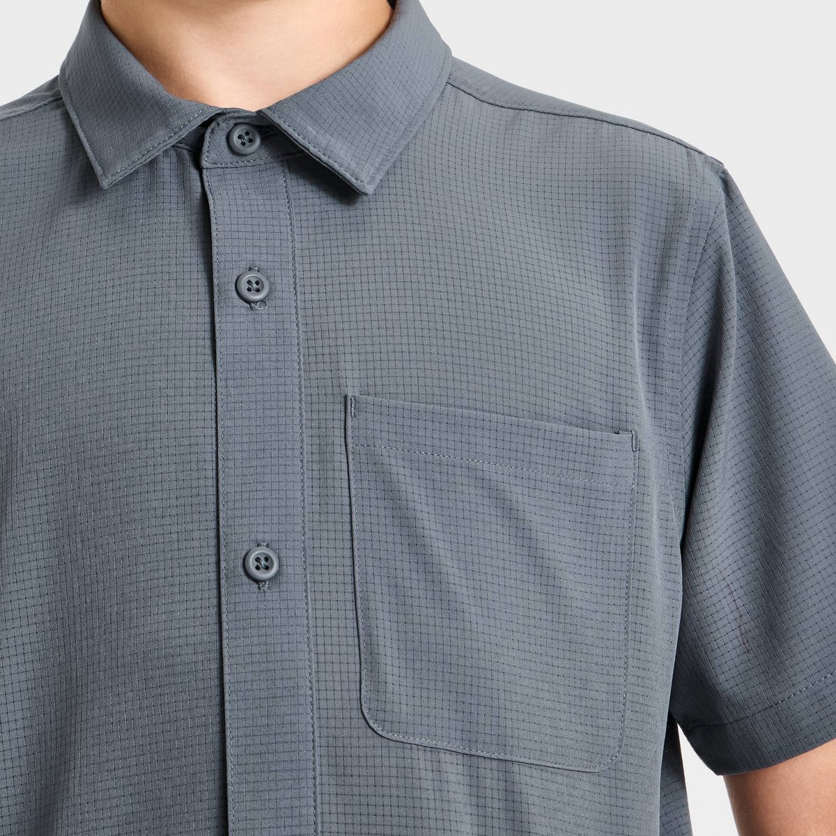 Boys' Textured Woven Shirt - All In Motion™ - thumbnail 6