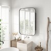 SpassWay 24 x 36 Inch Recessed or Wall Mount Medicine Cabinet Black Bathroom Storage with 3 Cupboards - 3 of 4