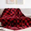 Flannel Throw Blankets, Buffalo Plaid Throw Blanket for Couch Sofa Bed.Christmas Gift. - 2 of 4