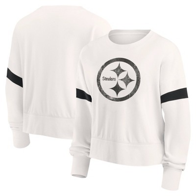 Nfl Pittsburgh Steelers Women's Primary Antique Long Sleeve Crew