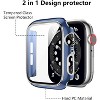 Worryfree Gadgets Bumper Case with Screen Protector for Apple Watch 38mm, White/Silver - 2 of 4