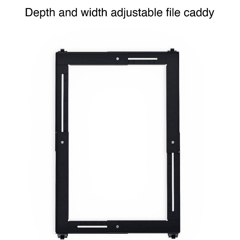Staples Adjustable File Caddy Black (52140) 2806764, 3 of 10