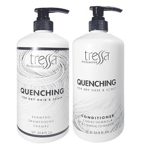 Tressa Quenching Shampoo (33.8 oz) & Tressa Quenching Conditioner (33.8 oz) | Perfect for coarse | dry or unruly hair - (DUO SET) - 1 of 4