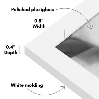 White 5x7 Classic Wall Picture Frame Set of 12