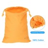 Unique Bargains 100% Cotton Reusable Washable Luggage Organizer Drawstring Bags 12 Pcs - 3 of 4