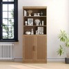 Home Tidying Artifact: Glass - Door Storage Cabinet, With A Stylish And Elegant Design, Large - Capacity Storage - 2 of 4