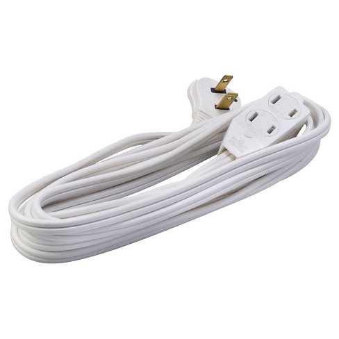Woods 13' Indoor White Extension Cord : Target