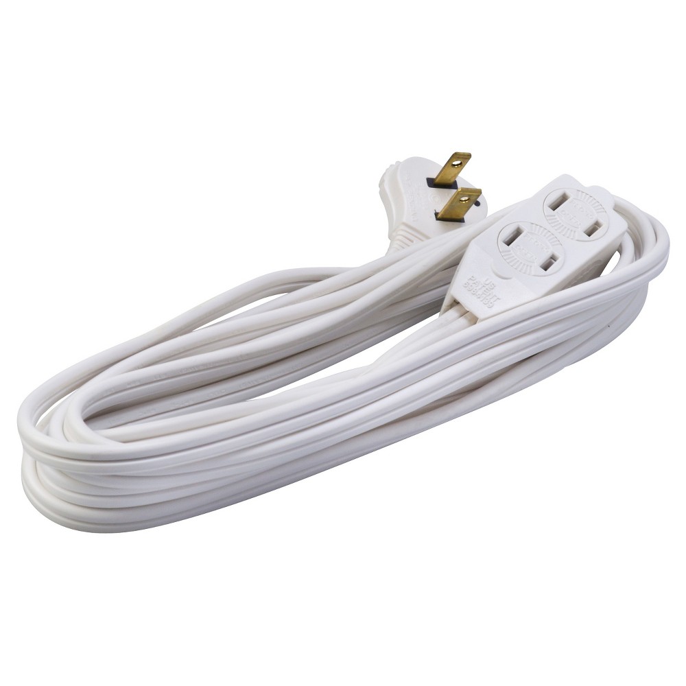 Photos - Surge Protector / Extension Lead Woods 13' Indoor White Extension Cord 