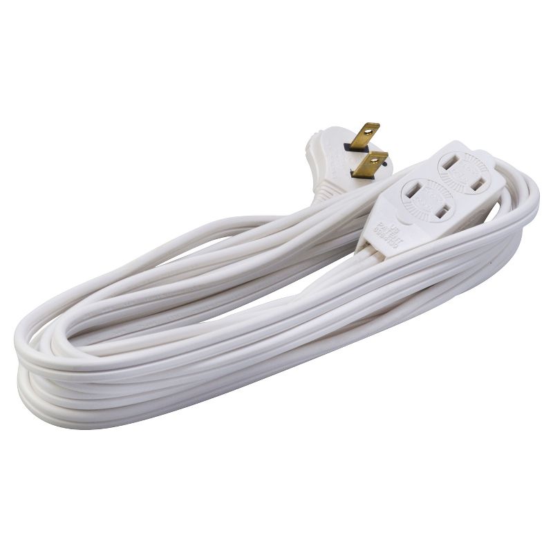 Woods 13&#39; Indoor White Extension Cord, 1 of 2