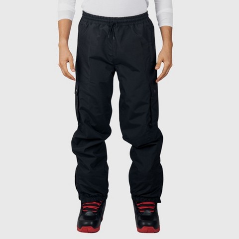 Мужские брюки Alpine Swiss Mens Snowboard Pants 10K Waterproof Insulated Cargo Ski Pants Breathable Winter Snow Sport Outdoor Pant BLK XL