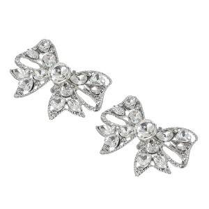 Unique Bargains Detachable Classic Fashion Sparkling Rhinestone Shoe Clips 1 Pair - 1 of 4