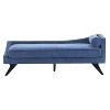 Christopher Knight Home Clementine Mid-Century Modern Upholstered Chaise Lounge with Rolled Accent Pillow - 4 of 4