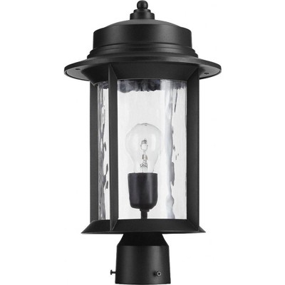 Quorum Lighting Charter 1-Light Outdoor Wall Sconce, Noir, 9.5W x 17H, Aluminum, Wet Rated