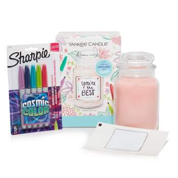 Sharpie Gift Set Glass Pink Sands Jar Candle - Yankee Candle