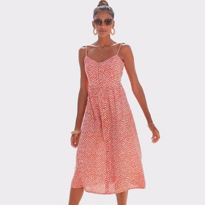 Women's Button Up Panel Dress - LASCANA - 1 of 4