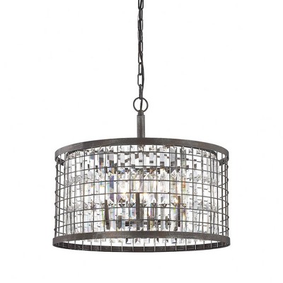 Elk Home Nadina 6 - Light Chandelier in  Silverdust Iron