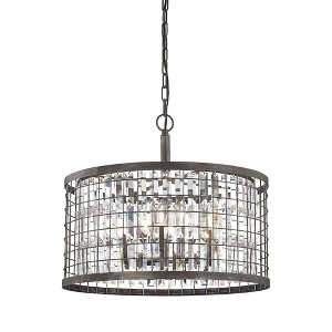 Elk Home Nadina 6 - Light Chandelier in  Silverdust Iron - 1 of 3