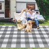 Outdoor Rug Waterproof Black And White Large Outdoor Rug - 4 of 4