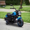 Aosom Kids Motorcycle with Training Wheels, 6V Battery-Operated Motorbike for Kids with SIngle-Button Start, Headlight, for 18-48 Months - 2 of 4