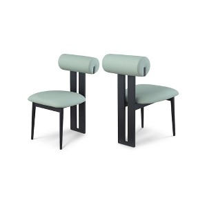 Meridian Furniture,Dario Vegan Leather Dining Chair, Set of 2 - 1 of 4