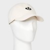 Men's Rose Baseball Hat - Goodfellow & Co™ Cream: Adjustable Cotton Twill, Back Snap Closure - 2 of 4