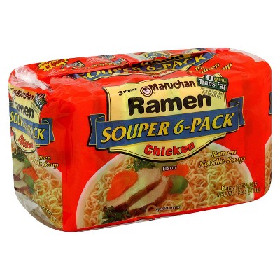 Maruchan® Ramen Noodle Soup Chicken - 6pk : Target