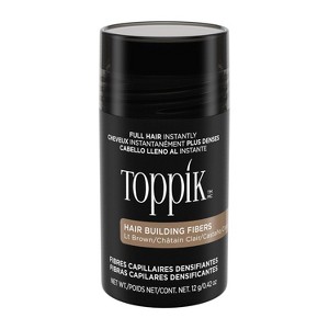 Toppik Hair Building Fibers, Light Brown, 12g - 1 of 4