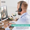 iHome Wired Headset with Mic, Premium Sound, Braided Nylon Cord, Audio Adapter, Flexible Mic for Mobile, Desktop & Laptop - 3 of 4