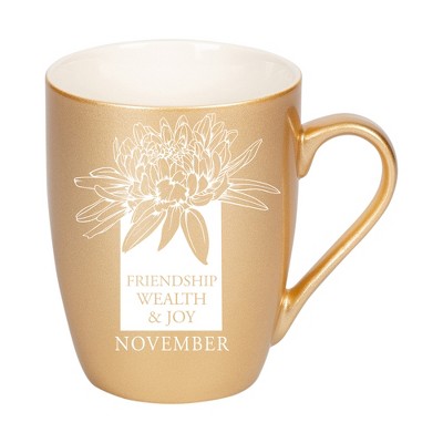 Elanze Designs Friendship Wealth And Joy Vegas Gold 10 ounce New Bone China Coffee Cup Mug