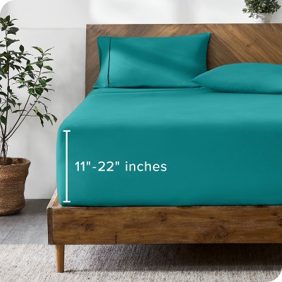 22 Inch Extra Deep Pocket Microfiber Fitted Sheet by Bare Home