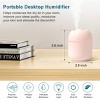 Portable Mini Humidifier 220ml, USB Cool Mist Small Desk Humidifier for Bedroom, Office, Travel & Home - 4 of 4