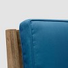 Santa Ana 2pk Acacia Wood Club Chairs: Weather-Resistant with Polyester Cushions - Christopher Knight Home - 3 of 4