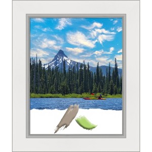 Amanti Art Eva White Silver Picture Frame - 1 of 4