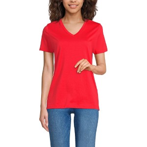 Lands' End Women's Relaxed Supima Cotton T-Shirt - 1 of 3