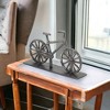 HomeRoots 8" Black Metal Bicycle Hand Painted Sculpture - 2 of 4