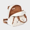 Toddler Girls' Cozy Cat Backpack - Cat & Jack™ Cream - 3 of 4