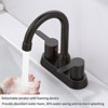 Gulches Oil Rubbed Bronze 2-Handle Bathroom Sink Faucet for 2/3 Hole, 8.26" Height - 3 of 4