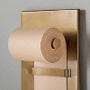 Brushed Metal Paper Roll Holder Brass Finish - Hearth & Hand™ With