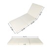 Outdoor Chaise Lounge Chair with 6-Position Adjustable Backrest,Acacia solid wood,TEAK COLOR - 2 of 4