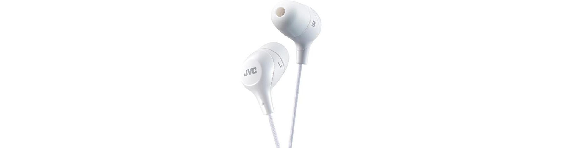 JVC America - JVC HAFX38W Marshmallow Earphones (White)
