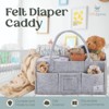 Babylicious Baby Felt Diaper Caddy Organizer - 2 of 4