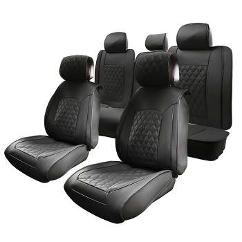 Unique Bargains Car Front Rear Seat Covers Pad for Ford F-150 Crew Cab 2009-2023 5 Pcs