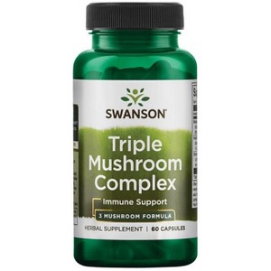 Swanson Herbal Supplement Triple Mushroom Complex Capsule 60ct. - 1 of 2