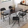 homfan  Folding Chairs With Padded Cushion and Back, Metal Frame Hold Up to 350 Lbs - 2 of 4