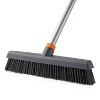JANSNO Adjustable Long Handle Floor Brush with Squeegee for Concrete, Tile, Bathrooms, Kitchens, Garages and Swimming Pools - 2 of 4