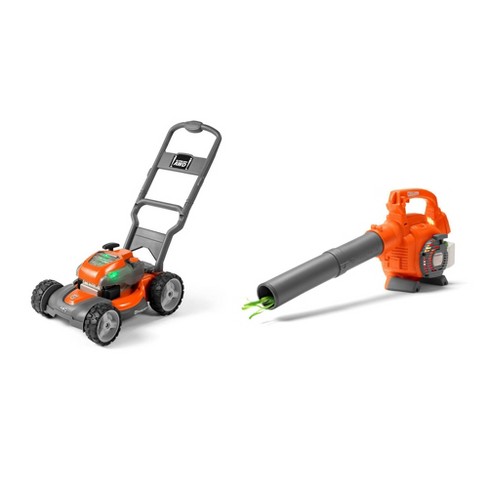 Husqvarna 125B Kids Toy Battery Operated Leaf Blower with Real Actions 2 Pack
