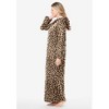 Dreams & Co. Long Hooded Fleece Sweatshirt Robe - 4 of 4